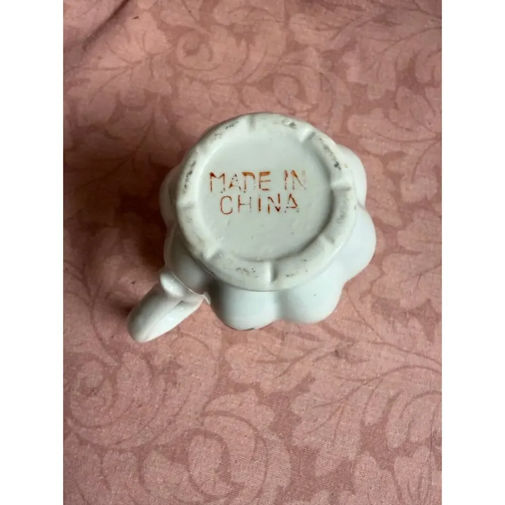 Mini Vintage Fruit Pattern Creamer, Kitchen Serveware
